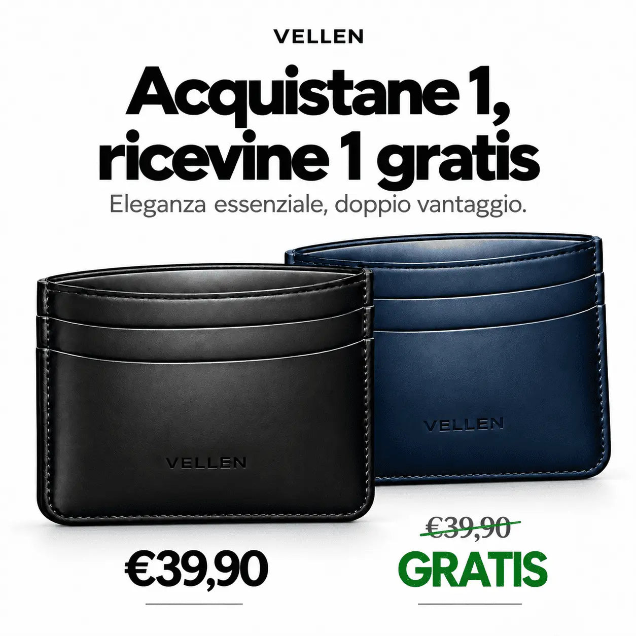 Acquista un portacarte Vellen e ricevi il secondo gratis